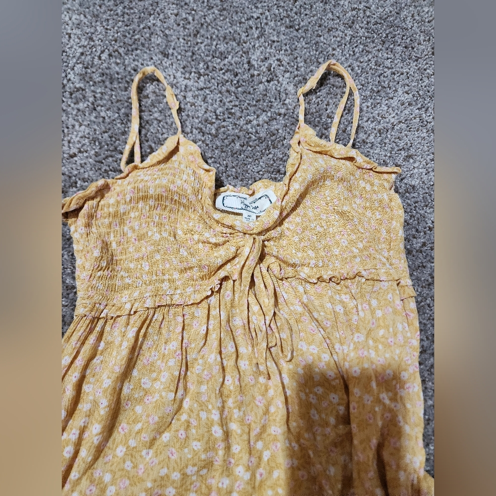 Hippie Rose Smocked Maxi Daisy Print Xs - Picture 2 of 4